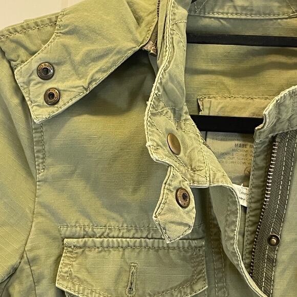 J. Crew Vintage Rip Stop Utility Jacket - Women Size XS - Olive Green - Picture 4 of 7